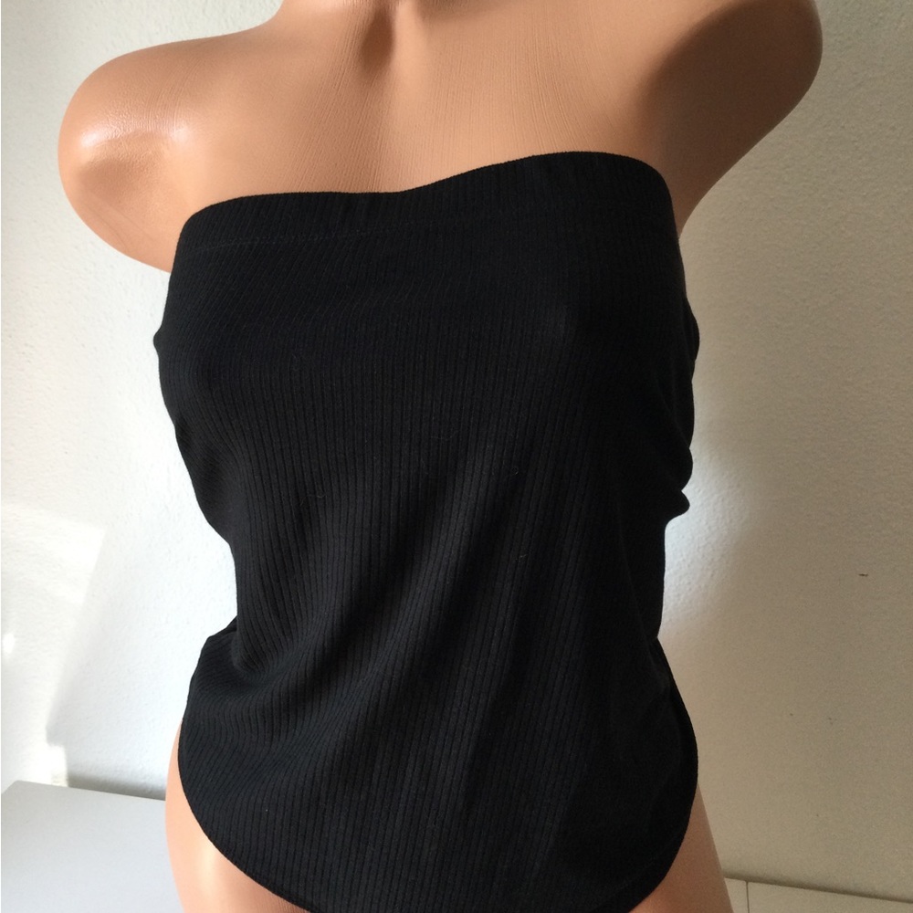 Fashion Nova Hailey black Ribbed bodysuit size 2X